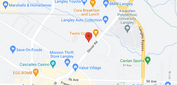 map of 212 5759 GLOVER ROAD